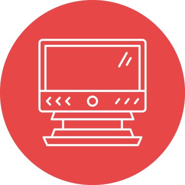 Modern dizüstü bilgisayar simgesinin vektör illüstrasyonu