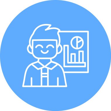 İş simgesinin vektör illüstrasyonu