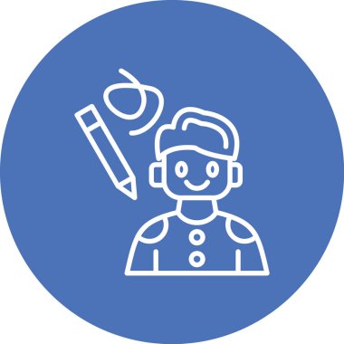 İnsan simgesinin vektör illüstrasyonu