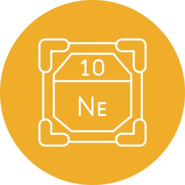 Modern b 'nin vektör çizimi atomun ikonundan yoksun