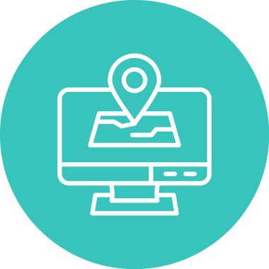 dizüstü bilgisayar simgesi, vektör illüstrasyonu