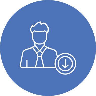 Ofisteki insanların vektör simgesi