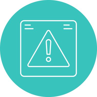 Uyarı simgesinin vektör illüstrasyonu