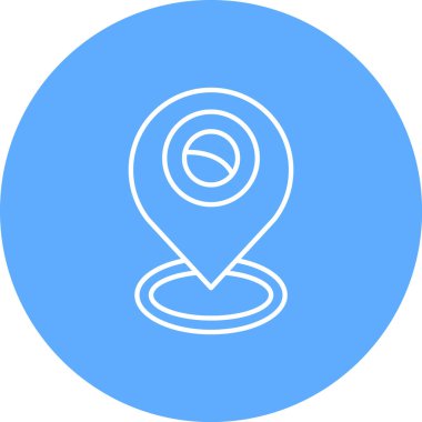 konum pin web simgesi basit illüstrasyon