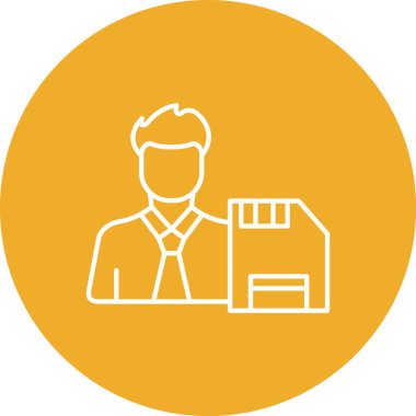 İş adamının vektör illüstrasyonu