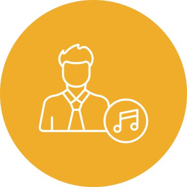 Müzik çalar simgesinin vektör illüstrasyonu