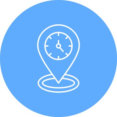 Vektör konumu simge illüstrasyonu