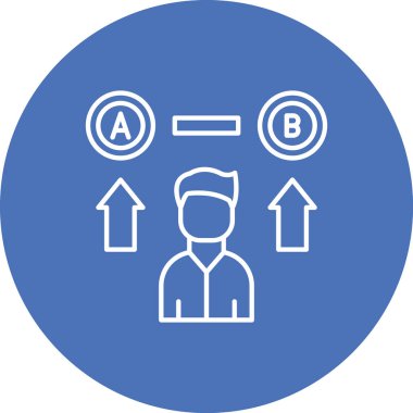 İş adamı simgesinin vektör illüstrasyonu