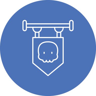 Kurukafa simgesi vektör illüstrasyonu