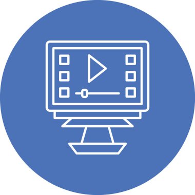 video simgesi vektör illüstrasyonu