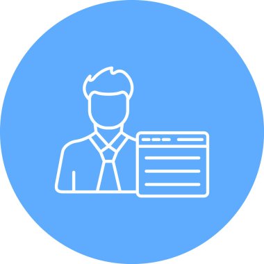 Bir adamın vektör illüstrasyonu