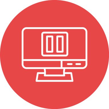 Vektör dizüstü bilgisayar Ico, vektör illüstrasyonu