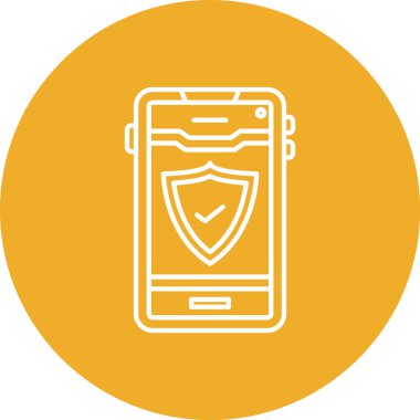 Cep telefonu. Web simgesi basit tasarım