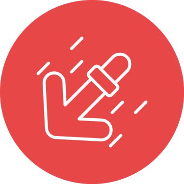 Şemsiye tutan bir adamın vektör illüstrasyonu