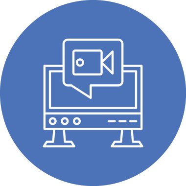 vektör lcd simgesi illüstrasyonu