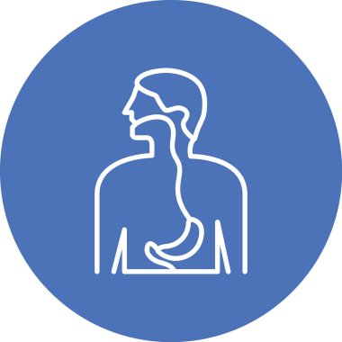 İnsan ve tıp ikonunun vektör illüstrasyonu