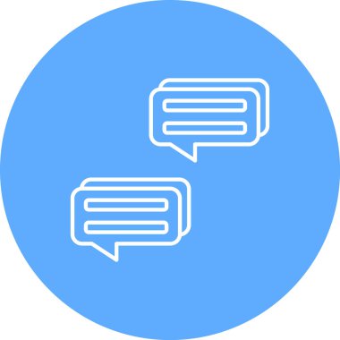 Konuşma simgesini illüstrasyon kabarcıklar