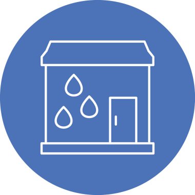 Su. Web simgesi basit illüstrasyon