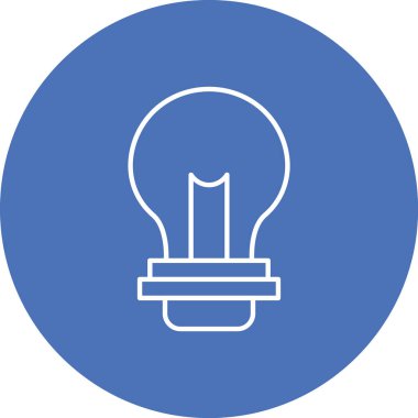 ampul simgesi vektör illüstrasyonu