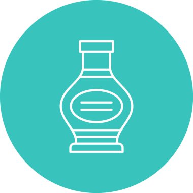 Modern b 'nin vektör illüstrasyonunda mataranın ikonu yok