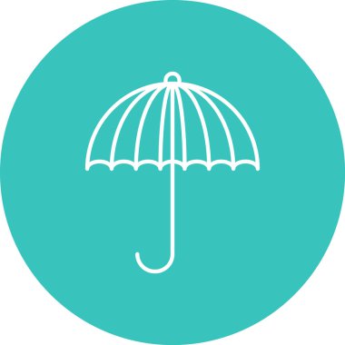 şemsiye simgesi vektör illüstrasyonu