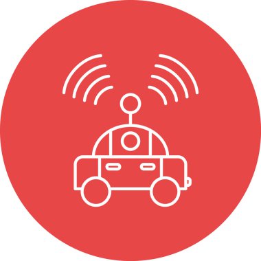 araba simgesi vektör illüstrasyonu