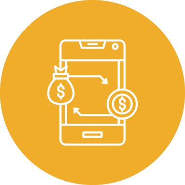 mobil para simgesi, vektör tasarımı