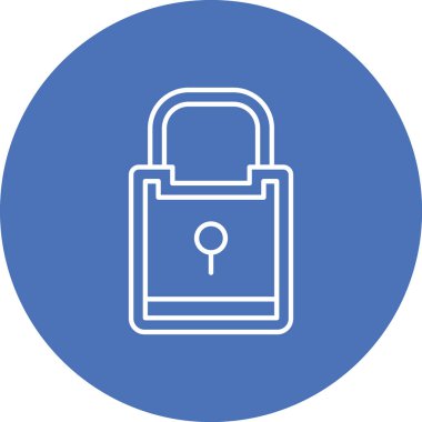 Kilit simgesinin vektör illüstrasyonu