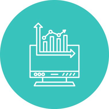 seo modern simgesinin vektör illüstrasyonu