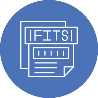 Dosya biçim simgesinin vektör illüstrasyonu