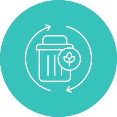 vektör çöp simgesi, basit vektör illüstrasyonu