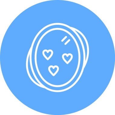 Kalp ikonu vektör illüstrasyonu