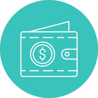 vektör para çantası simgesini