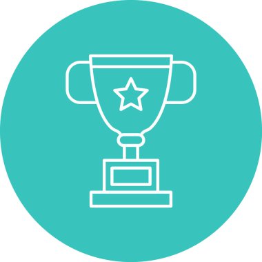 Ödülü Kupası simge vektör çizim