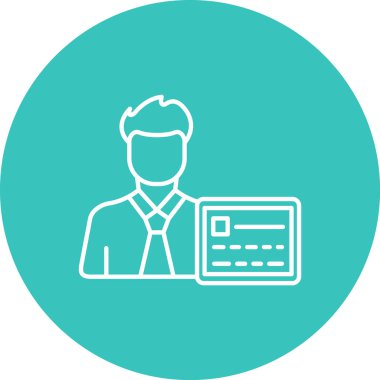 İş simgesinin vektör illüstrasyonu