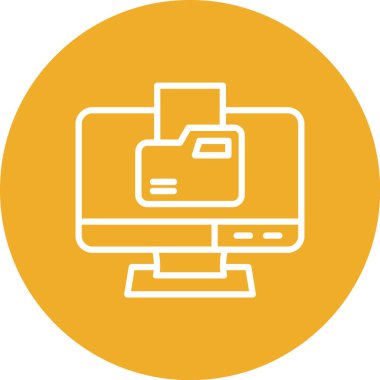 bilgisayar simgesi vektör illüstrasyonu