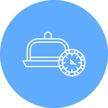 Alarm saat simgesi vektör illüstrasyonu