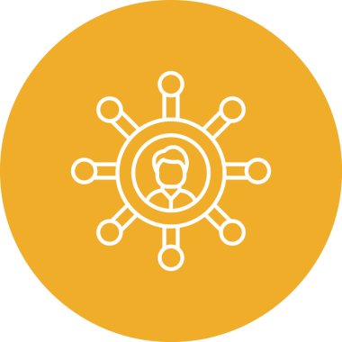 kullanıcı. Web simgesi basit illüstrasyon