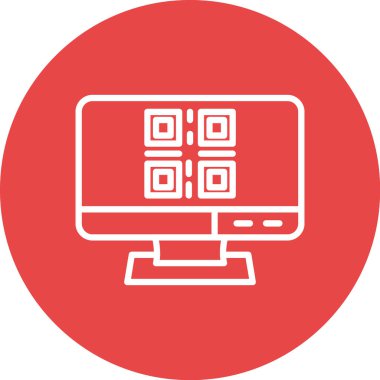 Moda düz biçim izole edilmiş arkaplanda kod kod simgesi.