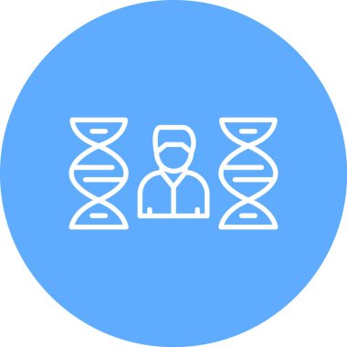 dna. Web simgesi basit illüstrasyon
