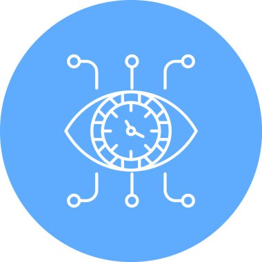 Göz simgesinin vektör illüstrasyonu