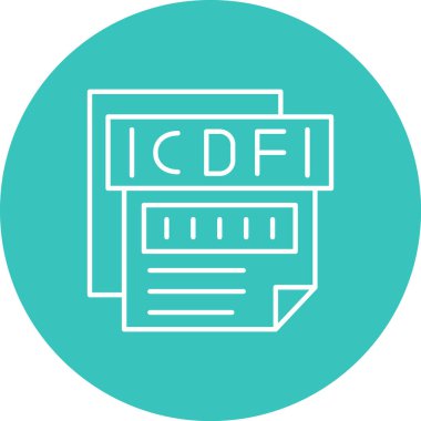 Dosya simgesinin vektör illüstrasyonu