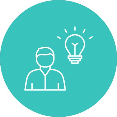 fikir simgesi, vektör illüstrasyonu