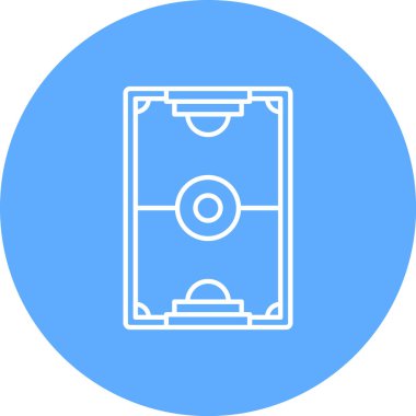 Futbol simgesinin vektör illüstrasyonu