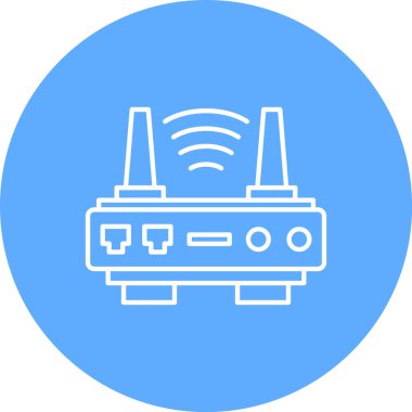 Yönlendirici. Web simgesi basit illüstrasyon