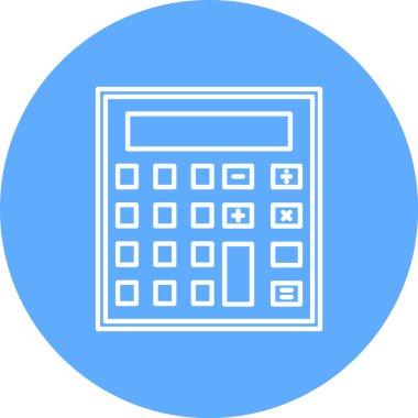 Hesap makinesi simgesi vektörü. özet çizimi