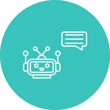 Konuşma balonu simgesinin illüstrasyon simge tasarım