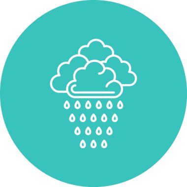 Bulut simgesi vektör illüstrasyonu