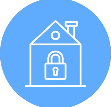 Ev. Web simgesi basit illüstrasyon