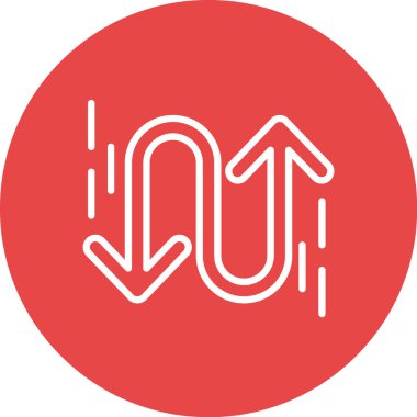 ok simgesi vektör illüstrasyonu.